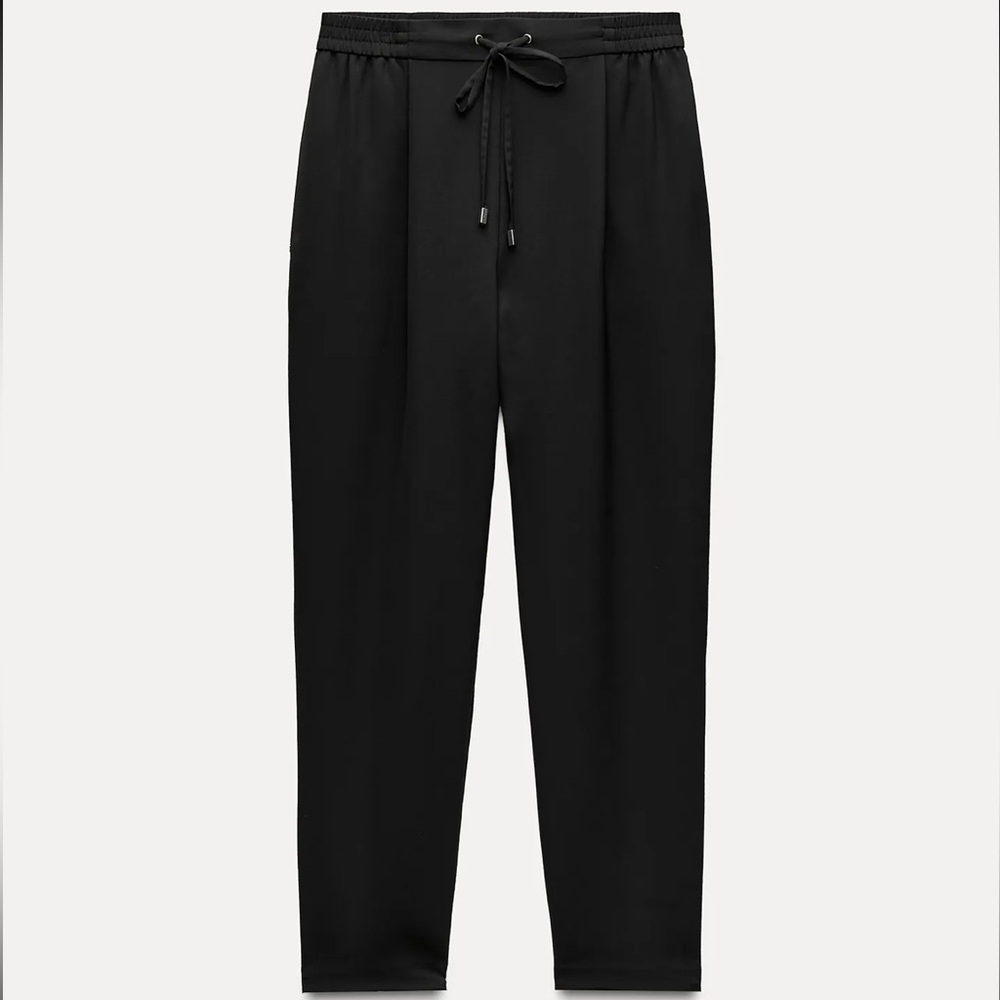 Zara Black Drawstring Pants